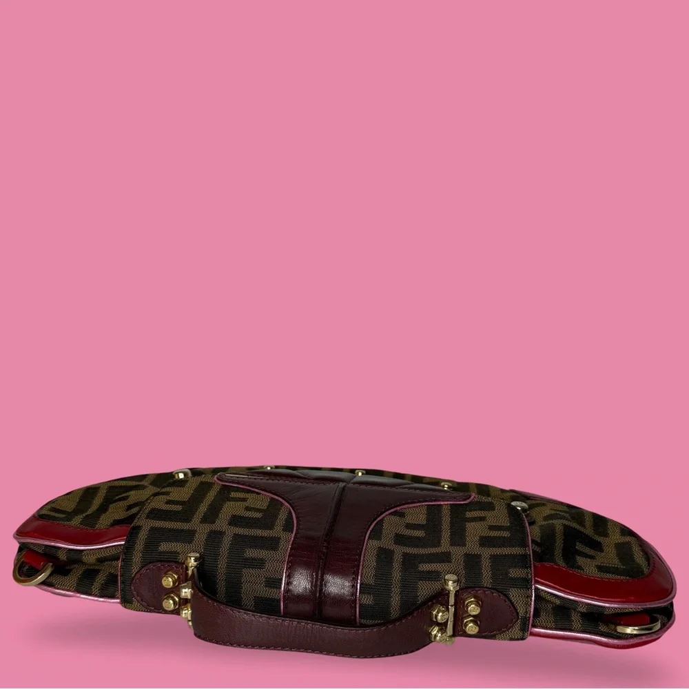 Fendi Zucca Vanity Mirror Clutch Tobacco Pink - Picture 5 of 13